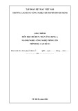 Giáo trình Toán ứng dụng A (Ngành: Công nghệ thông tin - Cao đẳng) - Trường Cao đẳng Công nghệ TP.HCM (2021)