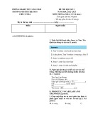 Đề thi học kì 1 môn Tiếng Anh lớp 6 năm 2022-2023 có đáp án - Trường PTDTBT TH&THCS Chế Cu Nha