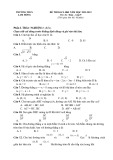 Đề thi học kì 1 môn Toán lớp 9 năm 2022-2023 có đáp án - Trường THCS Lam Hồng