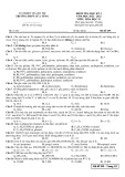 Đề thi học kì 1 môn Hóa học lớp 12 năm 2022-2023 có đáp án - Trường THPT Cửa Tùng, Quảng Trị
