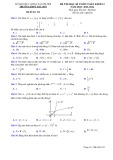 Đề thi học kì 1 môn Toán lớp 12 năm 2023-2024 có đáp án - Trường THPT Sóc Sơn, Hà Nội