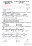 Đề thi học kì 1 môn Toán lớp 11 năm 2023-2024 có đáp án - Trường THPT Hùng Vương, Bình Phước