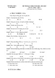 Đề thi học kì 1 môn Toán lớp 7 năm 2022-2023 có đáp án - Trường THCS Lam Hồng