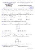 Đề thi học kì 1 môn Toán lớp 12 năm 2023-2024 có đáp án - Trường TH, THCS&THPT Thực Nghiệm