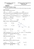 Đề thi học kì 1 môn Toán lớp 9 năm 2023-2024 có đáp án - Phòng GD&ĐT huyện Bình Lục
