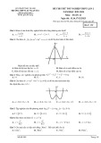 Đề thi thử tốt nghiệp THPT môn Toán năm 2023-2024 có đáp án - Trường THPT Lục Ngạn số 1 (Lần 2)