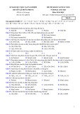 Đề thi khảo sát chất lượng đầu năm môn Hóa học lớp 12 năm 2023-2024 - Trường THPT chuyên Lê Hồng Phong