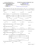 Đề thi học kì 1 môn Toán lớp 12 năm 2023-2024 - Trường THPT Trường Chinh, Kon Tum