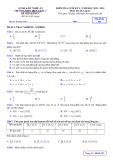 Đề thi học kì 1 môn Toán lớp 11 năm 2023-2024 có đáp án - Trường THPT Diễn Châu 2, Nghệ An