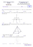 Đề thi học kì 1 môn Toán lớp 12 năm 2023-2024 có đáp án - Trường THPT Trần Kỳ Phong, Quảng Ngãi