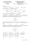 Đề thi học kì 1 môn Toán lớp 12 năm 2023-2024 có đáp án - Trường THPT Yên Định 1, Thanh Hóa