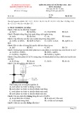 Đề thi học kì 1 môn Hóa học lớp 11 năm 2022-2023 - Trường PTDTNT THCS&THPT Nước Oa