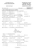 Đề thi học kì 1 môn Toán lớp 10 năm 2023-2024 có đáp án - Trường THPT Buôn Đôn, Đắk Lắk