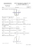 Đề thi giữa học kì 1 môn Toán lớp 12 năm 2022-2023 - Trường PTDTNT THCS&THPT Nước Oa