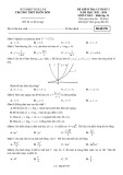 Đề thi học kì 1 môn Toán lớp 12 năm 2023-2024 có đáp án - Trường THPT Buôn Đôn, Đắk Lắk