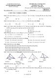 Đề thi học kì 1 môn Toán lớp 11 năm 2023-2024 có đáp án - Trường THPT Hồ Nghinh, Quảng Nam