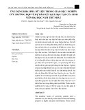 Ứng dụng khai phá dữ liệu trong giáo dục: Nghiên cứu trường hợp về dự báo kết quả học tập của sinh viên đại học năm thứ nhất