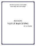 Bài giảng Vật lý đại cương - GV. Lê Thị Hà