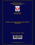 Luận văn Thạc sĩ Kỹ thuật điện: Nghiên cứu ứng dụng thiết bị bù tinh trên hệ thống 500kV