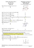 Đề thi học kì 1 môn Toán lớp 12 năm 2023-2024 - Trường THPT Thống Nhất A
