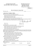 Đề thi học kì 1 môn Vật lí lớp 10 năm 2023-2024 có đáp án - Trường THPT Lương Ngọc Quyến, Thái Nguyên