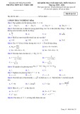 Đề thi học kì 1 môn Toán lớp 12 năm 2023-2024 - Trường THPT Lưu Nhân Chú, Thái Nguyên