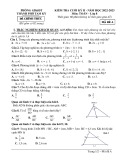 Đề thi học kì 2 môn Toán lớp 8 năm 2022-2023 có đáp án - Phòng GD&ĐT TP.Tam Kỳ