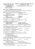 Đề thi học kì 1 môn Hoá học lớp 8 năm 2022-2023 có đáp án - Trường THCS Mẹ Thứ, Đông Giang