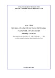 Giáo trình Công tác xã hội trong trường học (Nghề: Công tác xã hội - Cao đẳng) - Trường Cao đẳng Cộng đồng Kon Tum