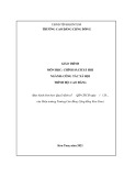 Giáo trình Chính sách xã hội (Nghề: Công tác xã hội - Cao đẳng) - Trường Cao đẳng Cộng đồng Kon Tum