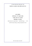 Giáo trình Cứu trợ xã hội (Nghề: Công tác xã hội - Cao đẳng) - Trường Cao đẳng Cộng đồng Kon Tum