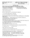 Đề thi học kì 2 môn Vật lí lớp 8 năm 2022-2023 có đáp án - Trường THCS Chu Văn An, Tam Kỳ