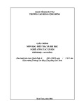 Giáo trình Điều tra xã hội học (Nghề: Công tác xã hội - Cao đẳng) - Trường Cao đẳng Cộng đồng Kon Tum