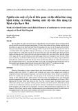 Nghiên cứu một số yếu tố liên quan và đặc điểm lâm sàng bệnh trứng cá thông thường mức độ vừa đến nặng tại Bệnh viện Bạch Mai