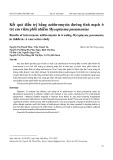 Kết quả điều trị bằng azithromycin đường tĩnh mạch ở trẻ em viêm phổi nhiễm Mycoplasma pneumoniae