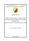 Luận văn Thạc sĩ Y học: Nghiên cứu độc tính và tác dụng chống loét dạ dày thực nghiệm của cao chiết cỏ rươi lá bắc [Murdannia bracteata (C.B.Clarke) J.K.Morton ex D.Y.Hong]