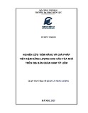 Luận văn Thạc sĩ Quản lý năng lượng: Nghiên cứu tiềm năng và giải pháp tiết kiệm năng lượng cho các tòa nhà cao tầng trên địa bàn Quận Nam Từ Liêm