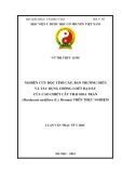 Luận văn Thạc sĩ Y học: Nghiên cứu độc tính cấp, bán trường diễn và tác dụng chống loét dạ dày của cao chiết từ cây trai hoa trần (Murdannia nudiflora (L.) Bernan) trên thực nghiệm