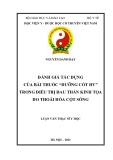 Luận văn Thạc sĩ Y học: Đánh giá tác dụng của bài thuốc “Dưỡng cốt HV” trong điều trị đau thần kinh tọa do thoái hóa cột sống