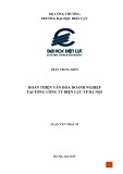 Luận văn Thạc sĩ: Hoàn thiện văn hóa doanh nghiệp tại Tổng Công ty Điện lực TP. Hà Nội