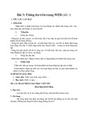 Giáo án môn Tin học lớp 4 - Bài 3: Thông tin trên trang web (Sách Kết nối tri thức)