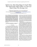 Nghiên cứu hiệu năng mạng vô tuyến nhận thức ngẫu nhiên dùng noma và chọn lựa người dùng theo khoảng cách