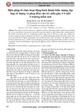 Biện pháp tổ chức hoạt động hình thành biểu tượng, tập hợp số lượng và phép đếm cho trẻ mẫu giáo 3-4 tuổi ở trường mầm non