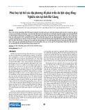 Phát huy lợi thế của địa phương để phát triển du lịch cộng đồng: Nghiên cứu tại tỉnh Hà Giang