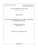 Tóm tắt Luận án Tiến sĩ Vật lý: Nâng cao tính năng đế SERS cấu trúc MFON và phát triển thiết bị Raman xách tay