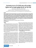 Ảnh hưởng của các yếu tố đến năng suất lao động: Nghiên cứu các doanh nghiệp dệt may tại Việt Nam