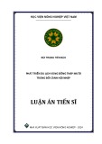 Luận án Tiến sĩ Kinh tế phát triển: Phát triển du lịch vùng Đồng Tháp Mười trong bối cảnh hội nhập