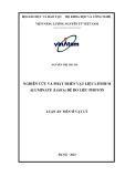 Luận án Tiến sĩ Vật lý: Nghiên cứu và phát triển vật liệu lithium aluminate (LiAlO2) để đo liều photon