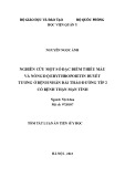 Tóm tắt Luận án Tiến sĩ Y học: Nghiên cứu một số đặc điểm thiếu máu và nồng độ erythropoietin huyết tương ở bệnh nhân đái tháo đường típ 2 có bệnh thận mạn tính