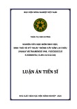 Luận án Tiến sĩ Khoa học cây trồng: Nghiên cứu đặc điểm sinh học, sinh thái và kỹ thuật trồng cây Sâm Lai Châu (Panax vietnamensis var. fuscidiscus K.Komatsu, S.Zhu & S.Q.Cai)